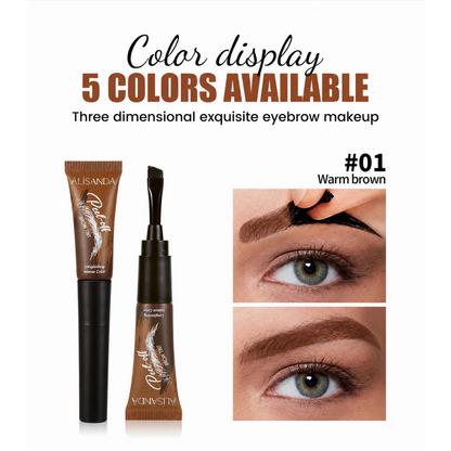Waterproof 5-Color Peel-Off Eyebrow Gel — Long-Lasting Tint