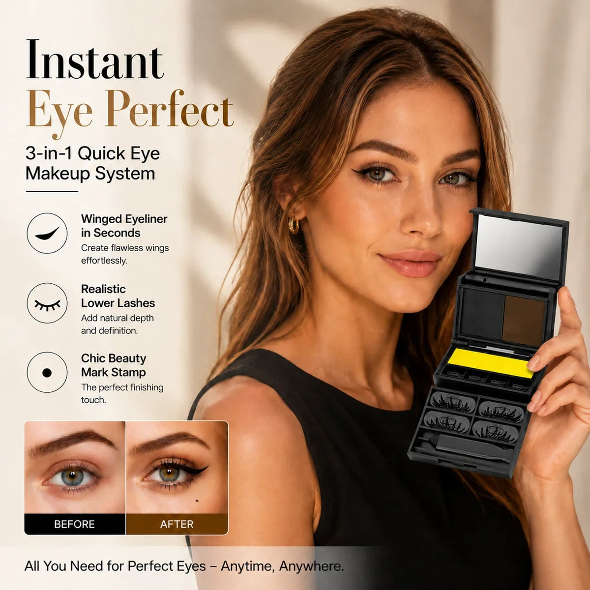 3-in-1 Lower Lash, Eyeliner & Beauty Mark Stamp Kit